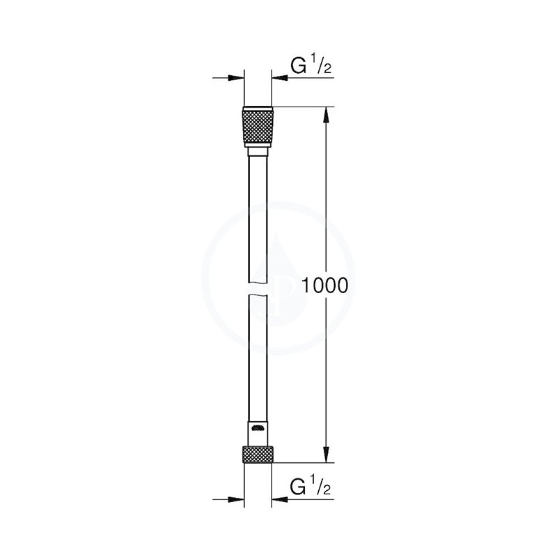 Grohe Hadice - Sprchová hadica Silverflex Longlife, 1000 mm, chróm (26334000)