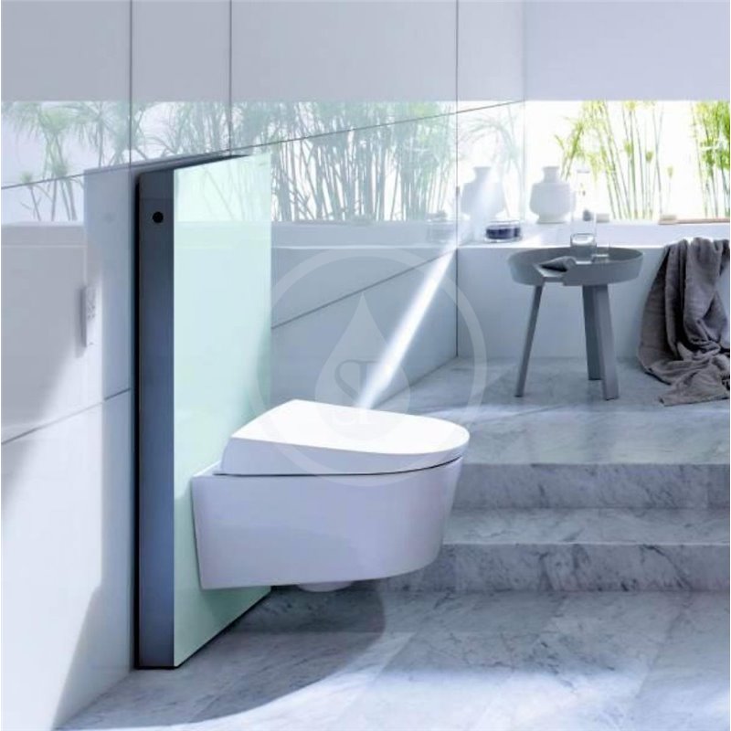 Geberit Monolith - Sanitárny modul na závesné WC, 101 cm, bočný prívod vody, mätovo zelená (131.022.SL.5)