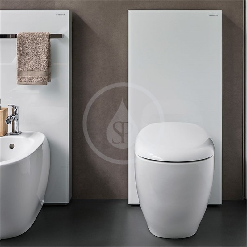Geberit Monolith - Sanitárny modul na stojace WC, 101 cm, spodný prívod vody, biela (131.002.SI.5)