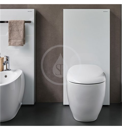 Geberit Monolith - Sanitárny modul na stojace WC, 101 cm, bočný prívod vody, biela (131.003.SI.5)