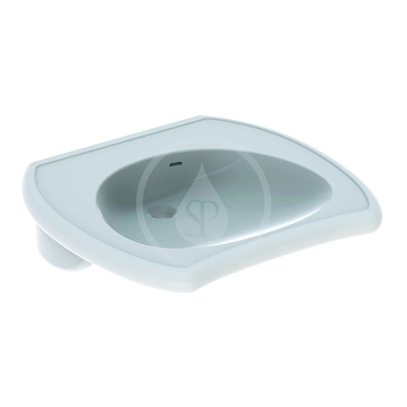 Geberit Vitalis - Zdravotné bezotvorové umývadlo, 550 mm x 550 mm, biele - umývadlo (221556000)
