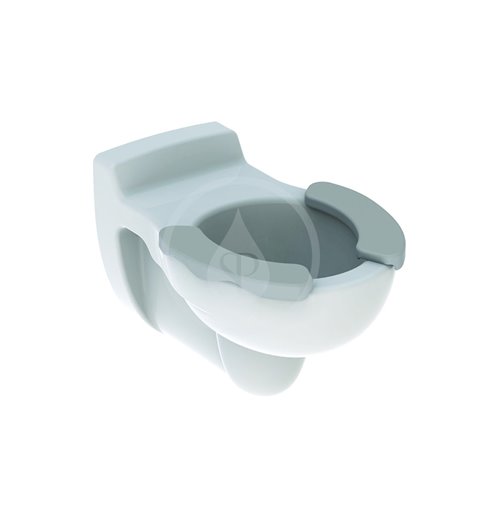 Geberit Kind - Závesné detské WC, 330 mm x 535 mm, biele - klozet, sivá plocha (201715000)