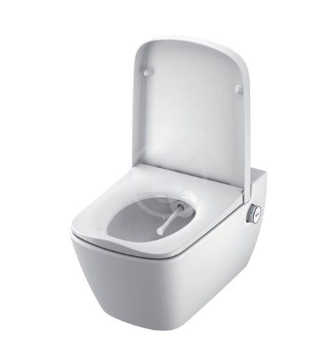 Geberit Kombifix - Súprava predstenovej inštalácie, sprchovacej toalety a sedadla Tece, tlačidla Sigma20, Rimless, SoftClose, bi