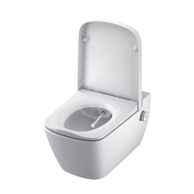 Geberit Kombifix - Súprava predstenovej inštalácie, sprchovacej toalety a sedadla Tece, tlačidla Sigma30, Rimless, SoftClose, bi