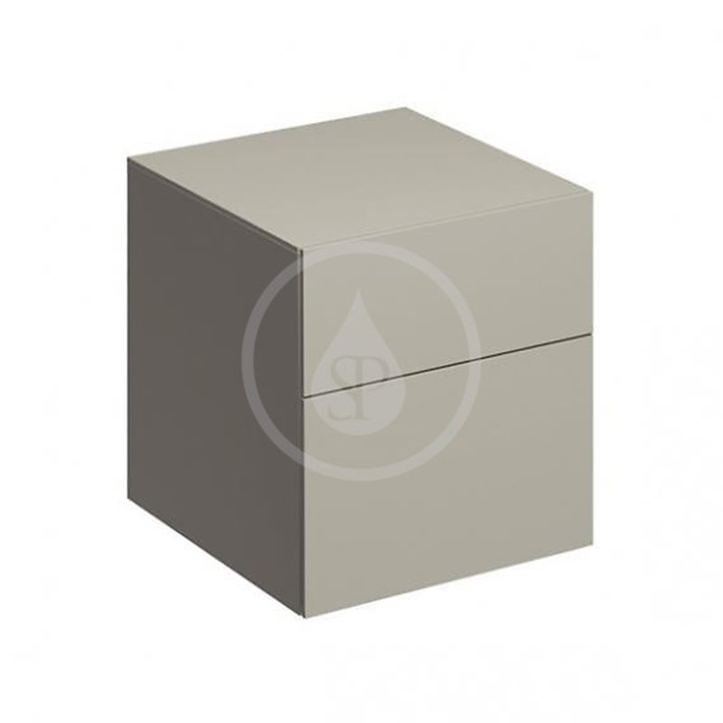 Geberit Xeno 2 - Bočná skrinka 450x510 mm so zásuvkami, sivobéžová (500.504.00.1)