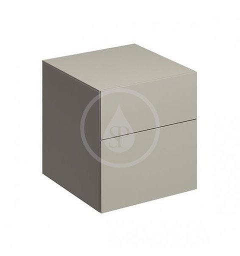 Geberit Xeno 2 - Bočná skrinka 450x510 mm so zásuvkami, sivobéžová (500.504.00.1)