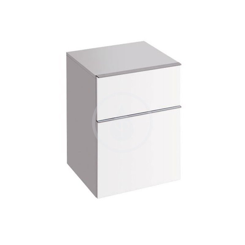 Geberit iCon - Bočná skrinka 450x600 mm, 2 zásuvky, matná biela (841045000)