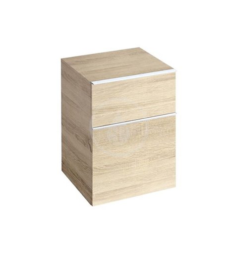 Geberit iCon - Bočná skrinka 450x600 mm, 2 zásuvky, prírodný dub (841047000)