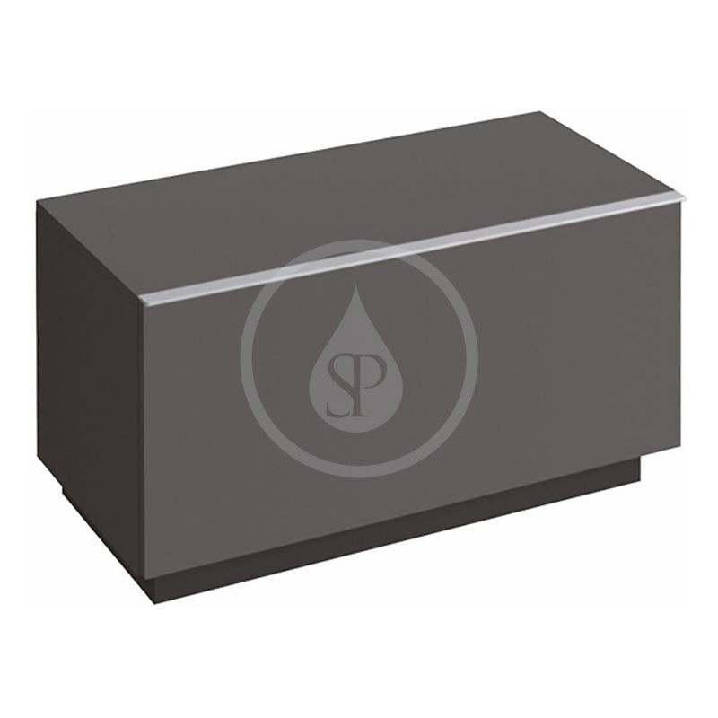 Geberit iCon - Bočná skrinka 890x472 mm so zásuvkou, lávová (841091000)