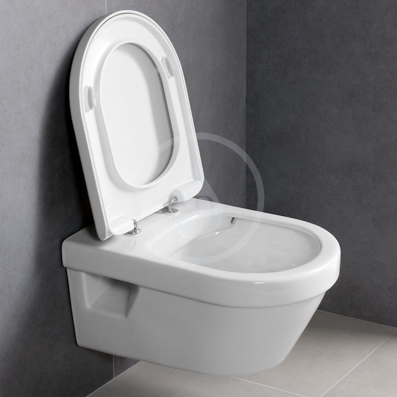 Geberit Kombifix - Súprava na závesné WC + klozet a sedadlo softclose Villeroy & Boch – súprava s tlačidlom Sigma01, biele (110.