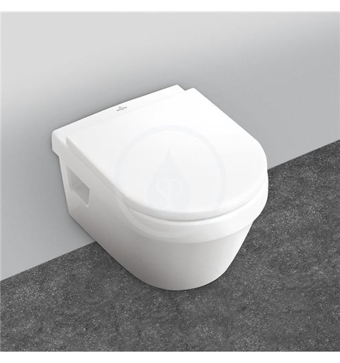 Geberit Kombifix - Súprava na závesné WC + klozet a sedadlo softclose Villeroy & Boch – súprava s tlačidlom Sigma01, chróm (110.