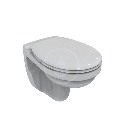 Geberit Duofix - Súprava na závesné WC + klozet a sedadlo Ideal Standard Quarzo – súprava s tlačidlom Delta50, biele 458.103.00.