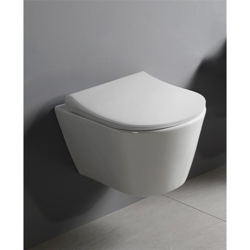 Sapho AVVA WC závesné WC rimless 56x37 cm s bidetovou sprškou 100312