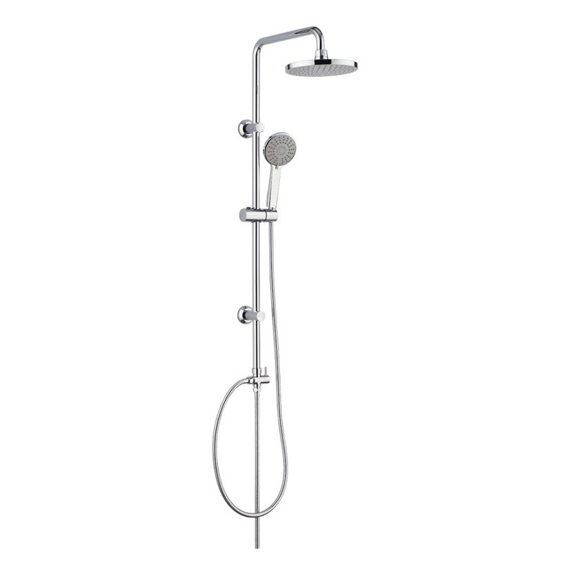 Mereo Sprchová súprava Lila-plast. hlavová sprcha a tropolohová ručná sprcha vr. sprchovej batérie 100 mm CBEE609A
