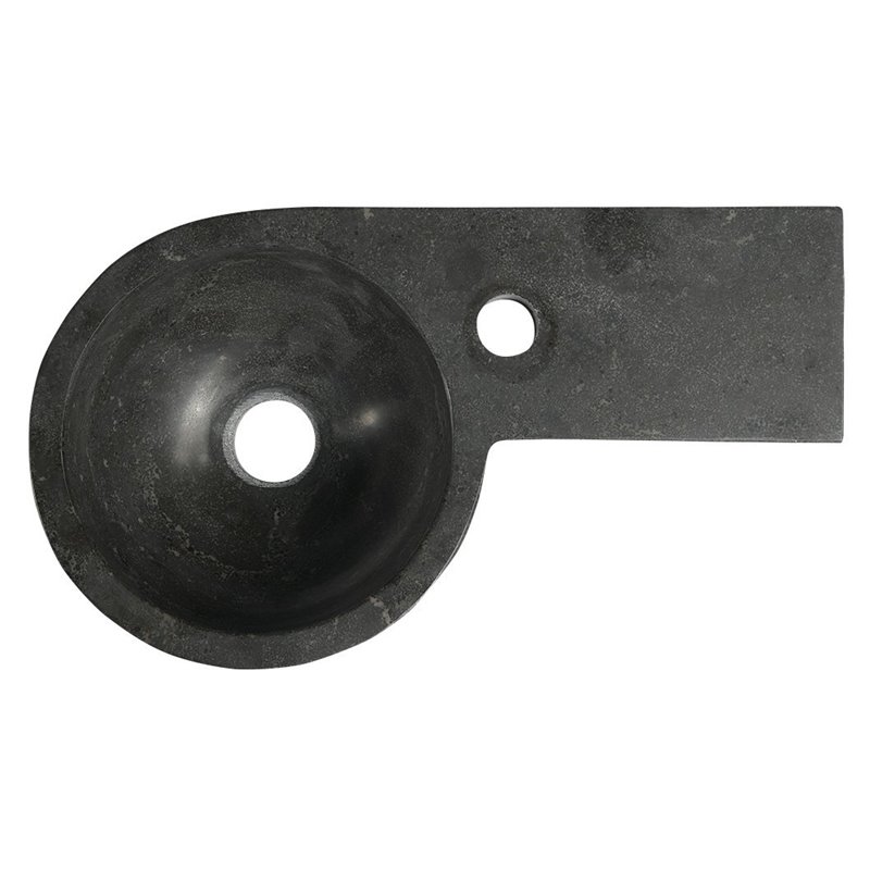 Sapho BLOK kamenné umývadlo 40x10x23 cm, čierny Antracit 2401-32