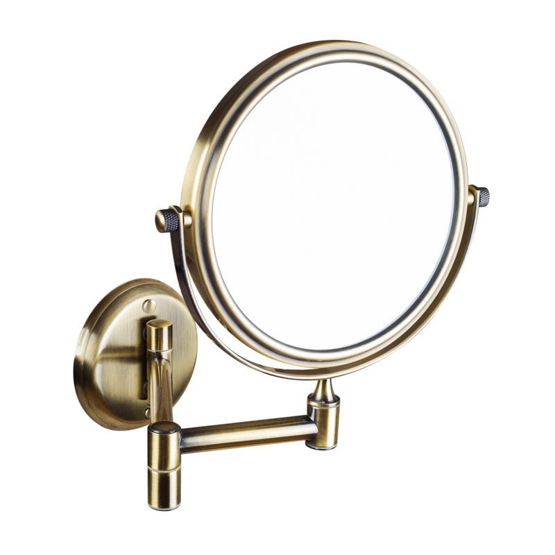 Sapho Závesné kozmetické zrkadielko, priemer 150 mm, bronz 106101697 XP012
