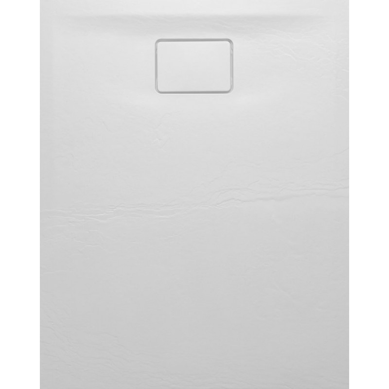 Sapho ACORA sprchová vanička,litaty mramor,obdĺžnik 100x80x3,5cm,biela,dekor kam AC003
