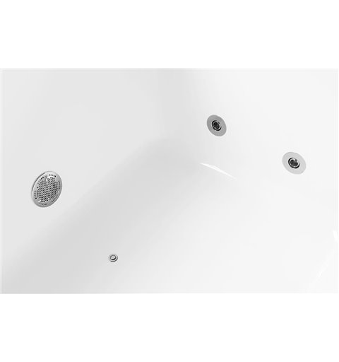 Polysan CLEO HYDRO-AIR masážna vaňa, 180x90x48cm, biela 13111HA