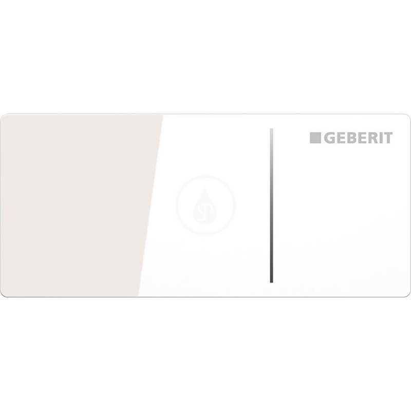 GEBERIT - Omega70 Ovládací tlačítko OMEGA70, pro nádržky OMEGA, sklo bílé (115.083.SI.1)
