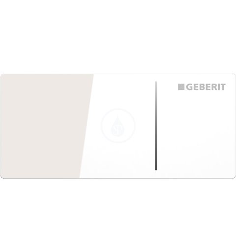 GEBERIT - Omega70 Ovládací tlačítko OMEGA70, pro nádržky OMEGA, sklo bílé (115.083.SI.1)