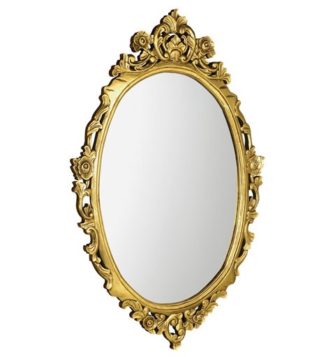 Sapho DESNA zrkadlo v ráme, 80x100cm, zlatá Antique IN352