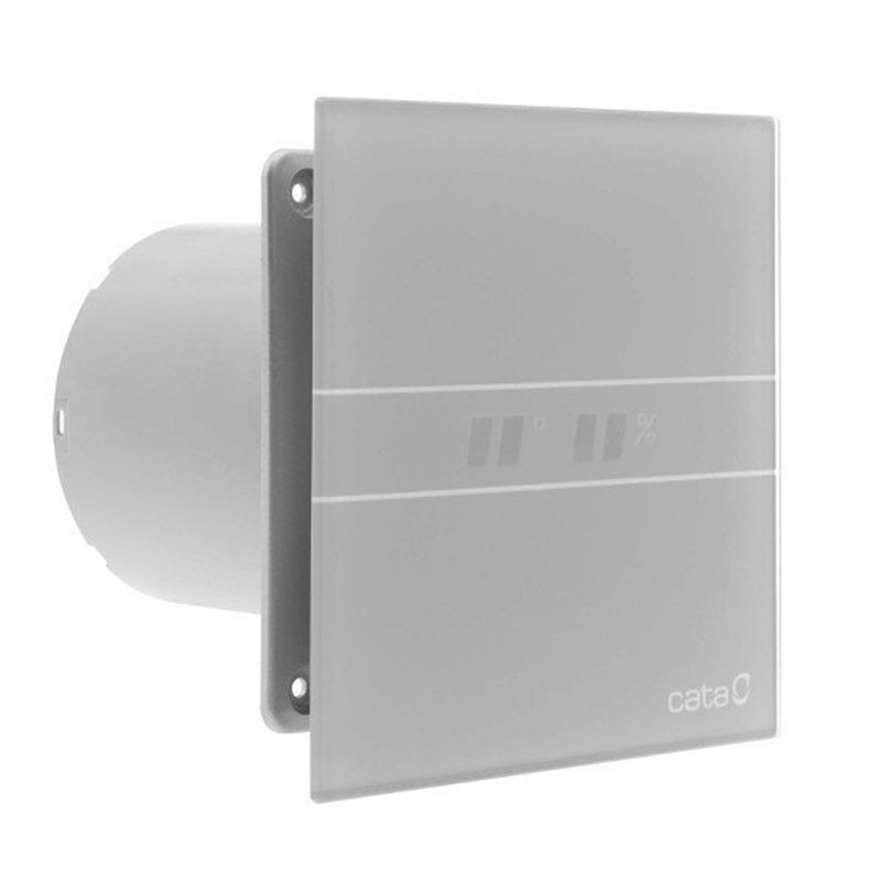 Cata E-100 GTH kúpeľňový ventilátor axiálny s automatom,4W/8W,potrubie 100mm,striebor 00900600