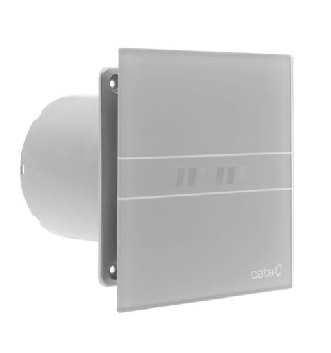 Cata E-100 GTH kúpeľňový ventilátor axiálny s automatom,4W/8W,potrubie 100mm,striebor 00900600