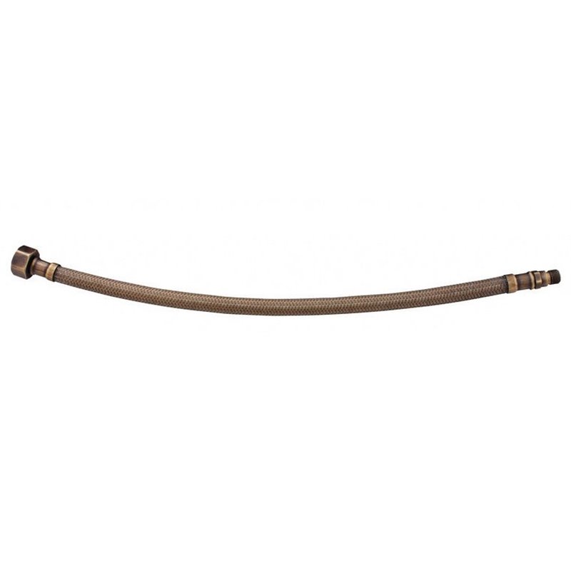 Sapho Flexibilná nerezová hadica 3/8"xM10, 35 cm, bronz 33414