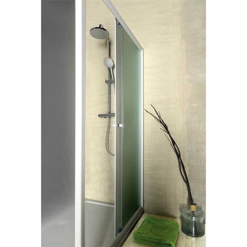 AQUALINE AMADEO posuvné sprchové dvere 1100 mm, sklo BRICK BTS110