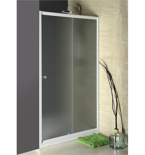 AQUALINE AMADEO posuvné sprchové dvere 1000mm, sklo BRICK BTS100