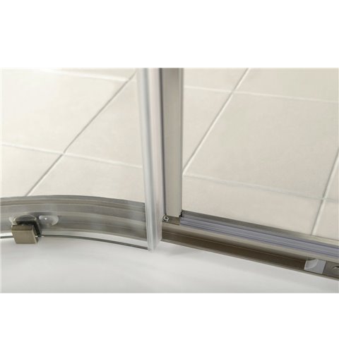 Gelco ANTIQUE štvrťkruhová sprchová zástena 1000x1000mm, 2 dvere, číre sklo, bronz GQ5210C