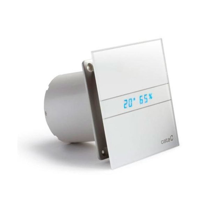 Cata E-150 GTH kúpeľňový ventilátor axiálny s automatom, 10W/19W, potrubie 150mm, bie 00902200
