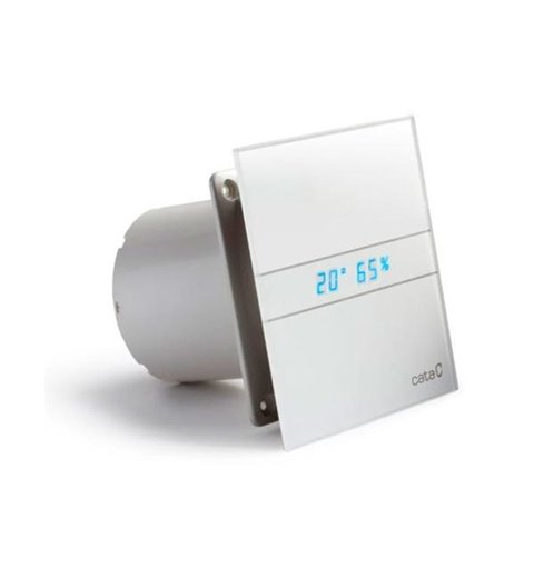 Cata E-150 GTH kúpeľňový ventilátor axiálny s automatom, 10W/19W, potrubie 150mm, bie 00902200