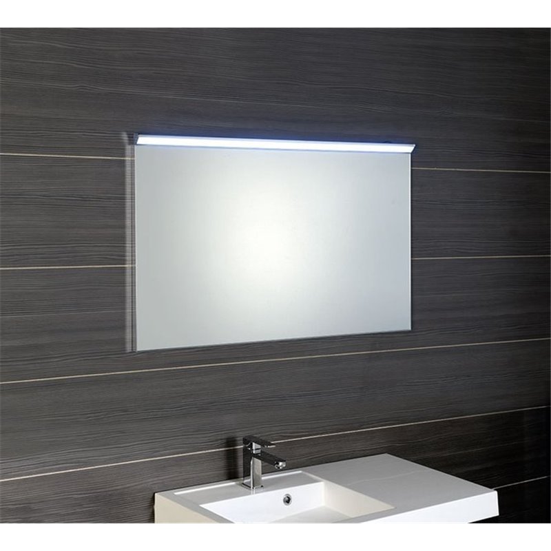 Sapho BORA zrkadlo v ráme s LED osvetlením a s prepínačom 1000x600mm, chróm AL716