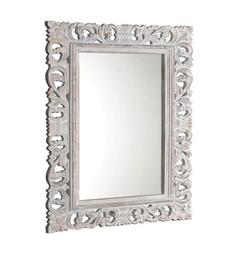 Sapho SCULE zrkadlo v ráme, 70x100cm biela IN171