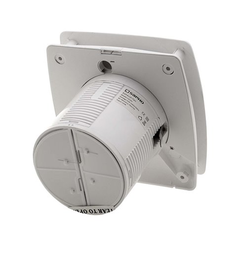 Sapho LEX kúpeľňový ventilátor axiálny, 15W, 100mm potrubie, biela LX101