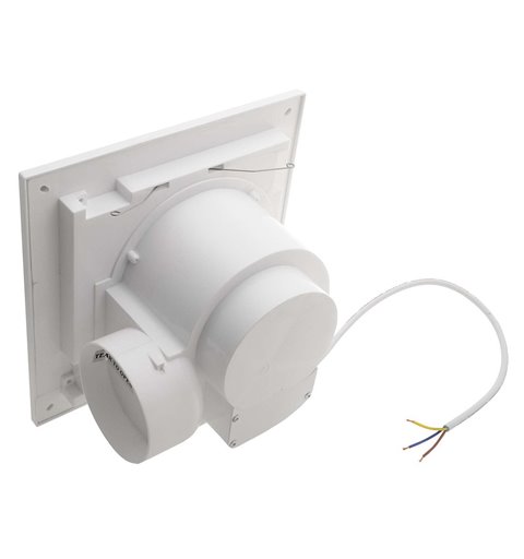 Sapho TECTO kúpeľňový stropný ventilátor axiálny, 20 W, potrubie 100mm, biela TC201