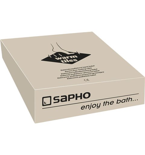 Sapho WARM TILES elektrický podlahový vykurovací kábel 8,1-10 m2, 1300W WTC83