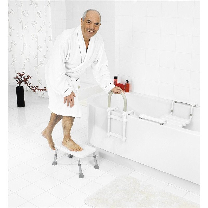 Ridder Kúpeľňová stolička na nohy, biela A0102601