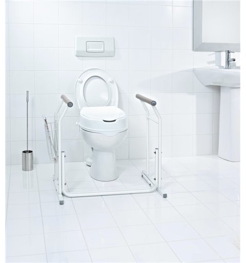Ridder Oporný systém madiel u WC, biele A0110101