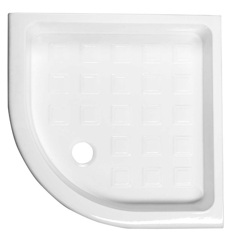 Kerasan RETRO keramická sprchová vanička, štvrťkruh 90x90x20cm, R550 133901