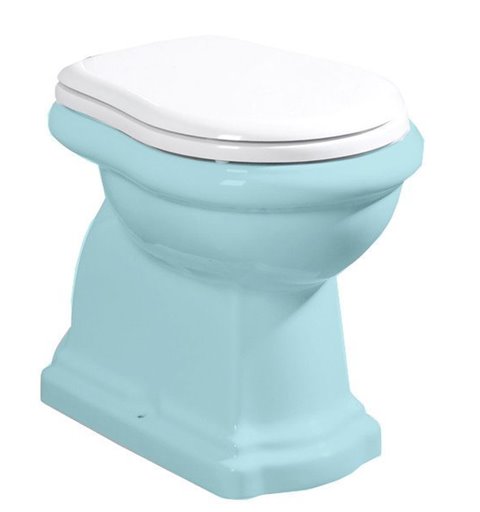 Kerasan RETRO WC sedátko, polyester, biela/chróm 109001