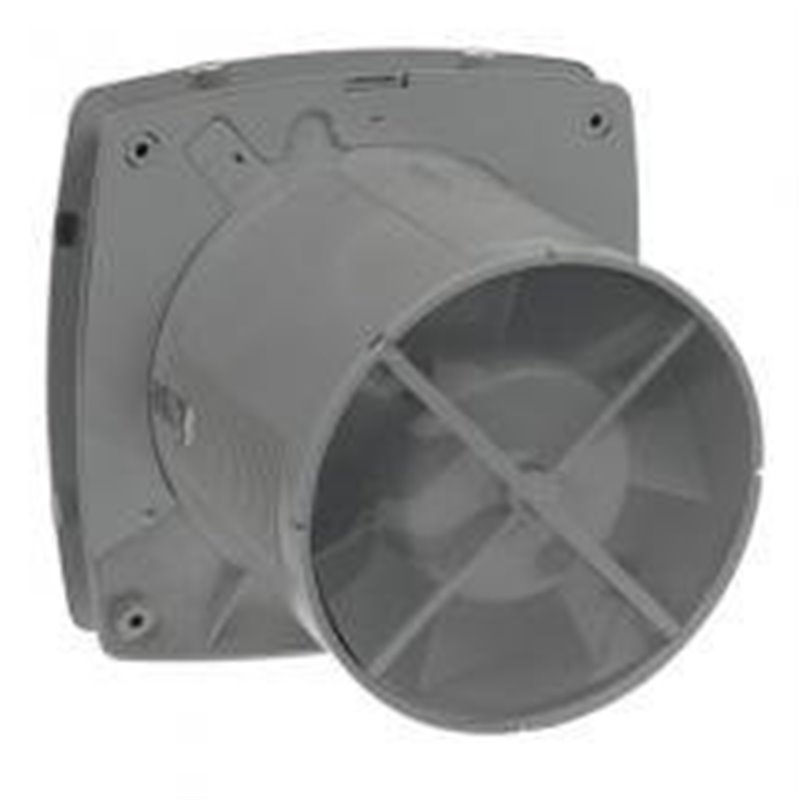Cata X-MART 12H kúpeľňový ventilátor axiálny s automatem, 20W, potrubie 120mm, nerez 01054000