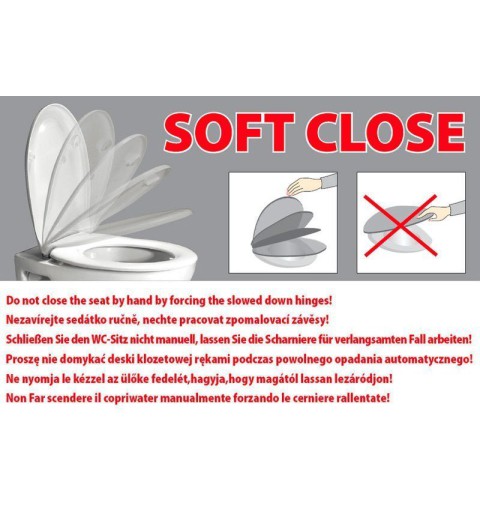 Sapho LENA WC sedátko Soft Close, antibakteriálne, duroplast, biela 1703-113