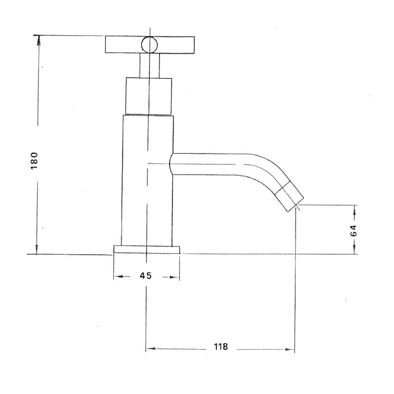 Reitano Rubinetteria AXIA stojánkový umývadlový ventil, chróm 512