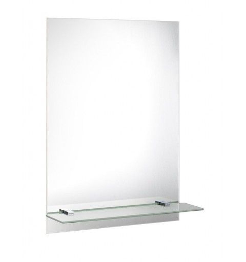 AQUALINE Zrkadlo 50x70cm, vrátane závesov a otvorov pre polici 22429