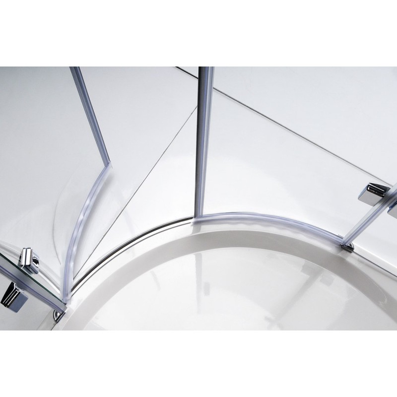 Gelco LEGRO štvrťkruhová sprchová zástena 900x900mm, dvojkrídlová, číre sklo GL5590