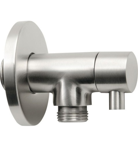 Sapho MINIMAL rohový ventil s rozetou, 1/2'x 3/8' pre teplú vodu, nerez MI058T