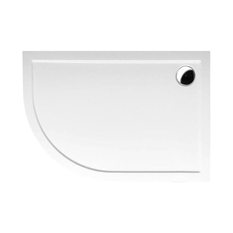 Polysan RENA R sprchová vanička z liateho mramoru, štvrťkruh 120x90x4cm, R550, pravá, bi 65611