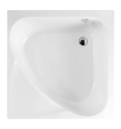 Polysan CARMEN hlboká sprchová vanička štvorcová 90x90x30cm, biela 29611